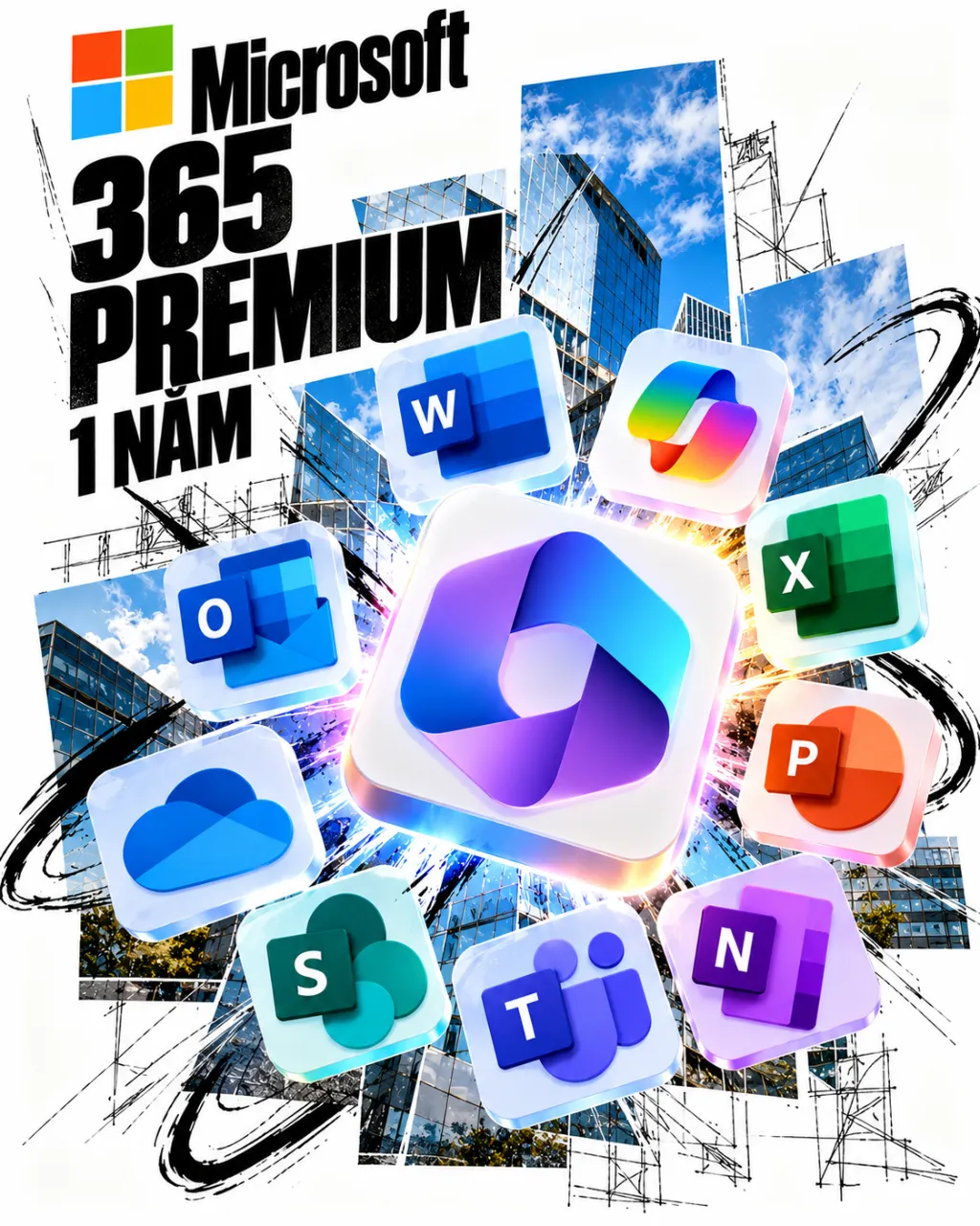 Microsoft365 Premium (Copilot, Word, Excel, Powerpoint,...) Chính chủ
