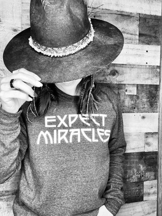 Expect Miracles Sweatshirt - Dark Grey